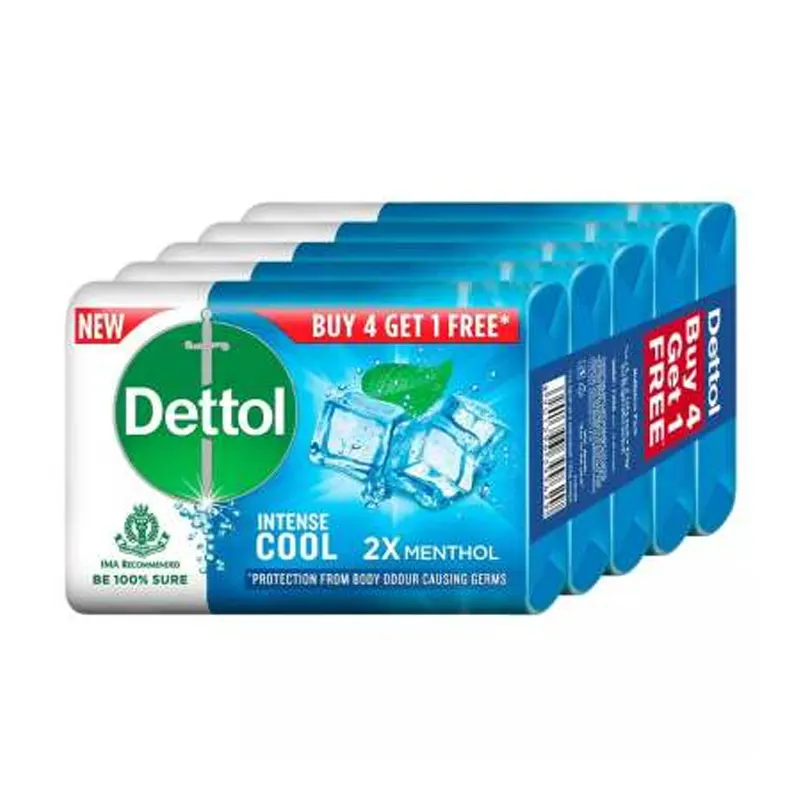 Dettol 2X Menthol Icy Cool 100G X 5N= 500G
