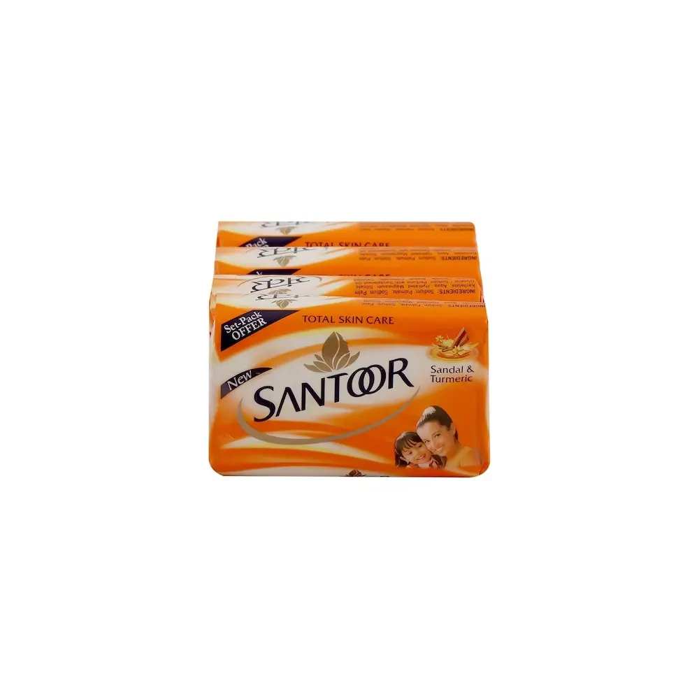 Santoor Total Skin Care With Sandal And Turmeric 4X75G