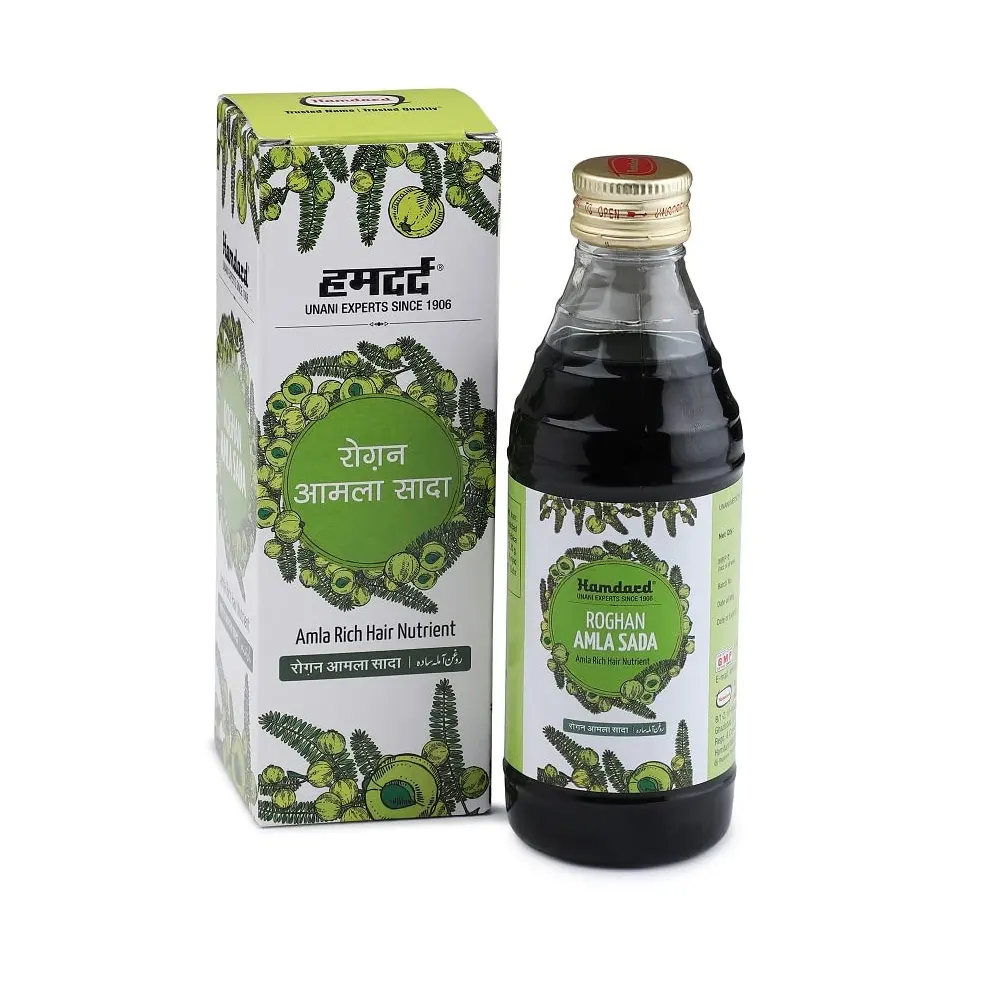 Hamdard Roghan Amla Sada Amla Rich Hair Nutrient 200Ml