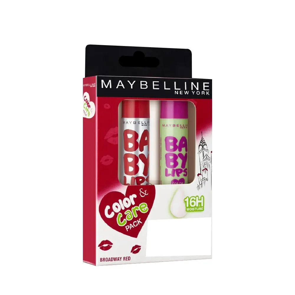 Maybelline Baby Lips Watermelon Smooth 4G + Baby Lips Color Broad Way Red 4G