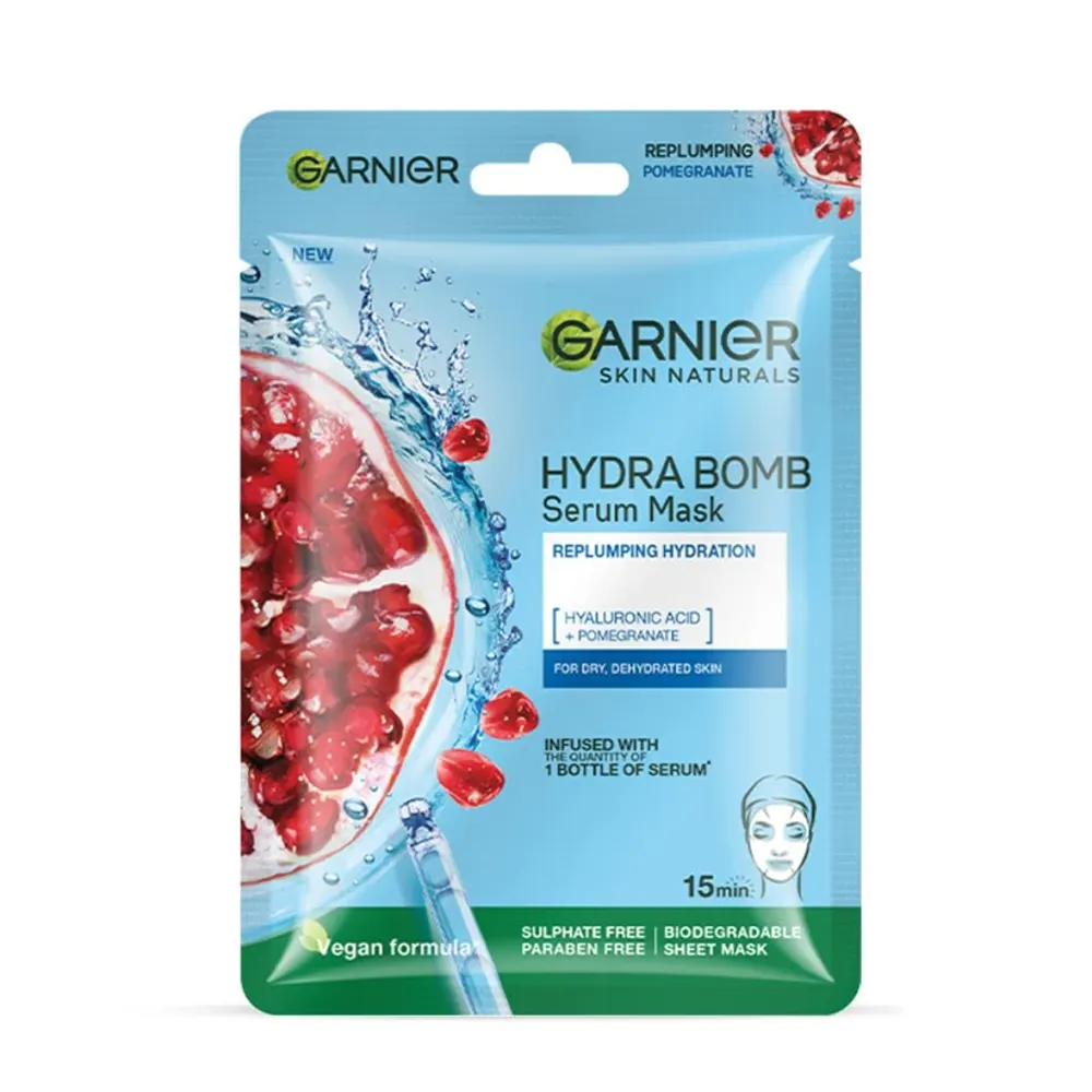 Garnier Skin Naturals Serum Mask Hydra Bomb Intensely Hydrating Sheet Mask 28G