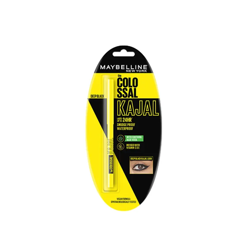 Maybelline New York The Colossal Big Bold Eyes Kit Waterproof Mascara 10Ml + Kajal .35G Free