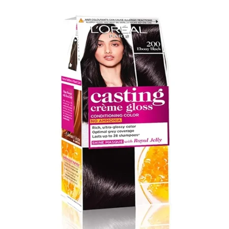 L'OREAL PARIS 200 EBONY BLACK CASTING CREME GLOSS 100G
