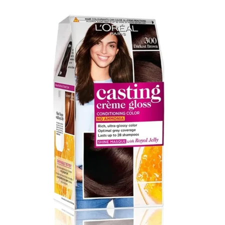 L'OREAL PARIS 300 DARKEST BROWN CASTING CREME GLOSS 100G