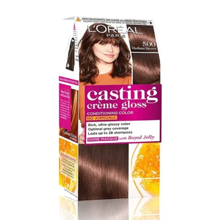 L'OREAL PARIS 500 MEDIUM BROWN CASTING CREME GLOSS 60G + 60ML + 40G