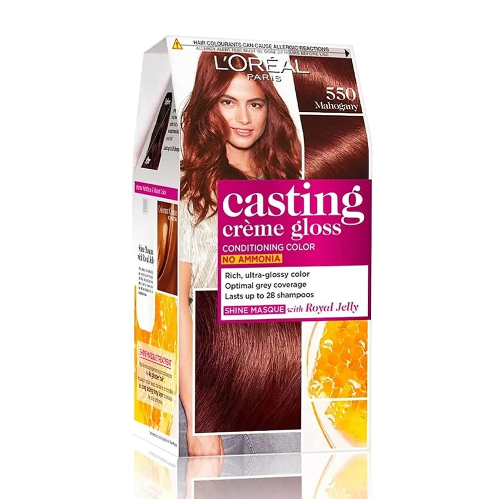 L'OREAL PARIS 550 MAHOGANY CASTING CREME GLOSS CONDITIONING COLOR 100G