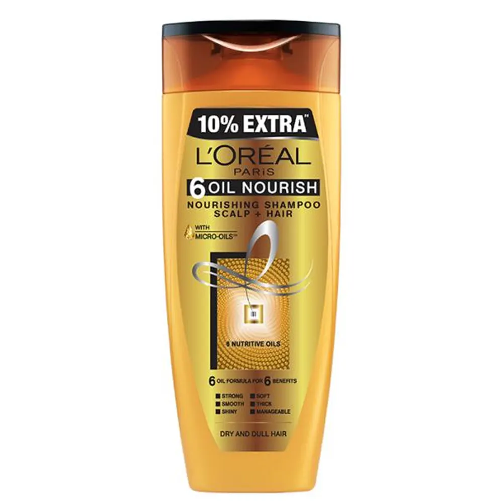 L'Oreal Paris 6 Oil Nourish Nourishing Shampoo 192.5Ml