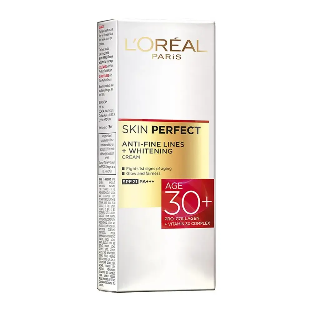 L'Oreal Paris Skin Perfect Anti-Fine Lines + Whitening Cream 18G
