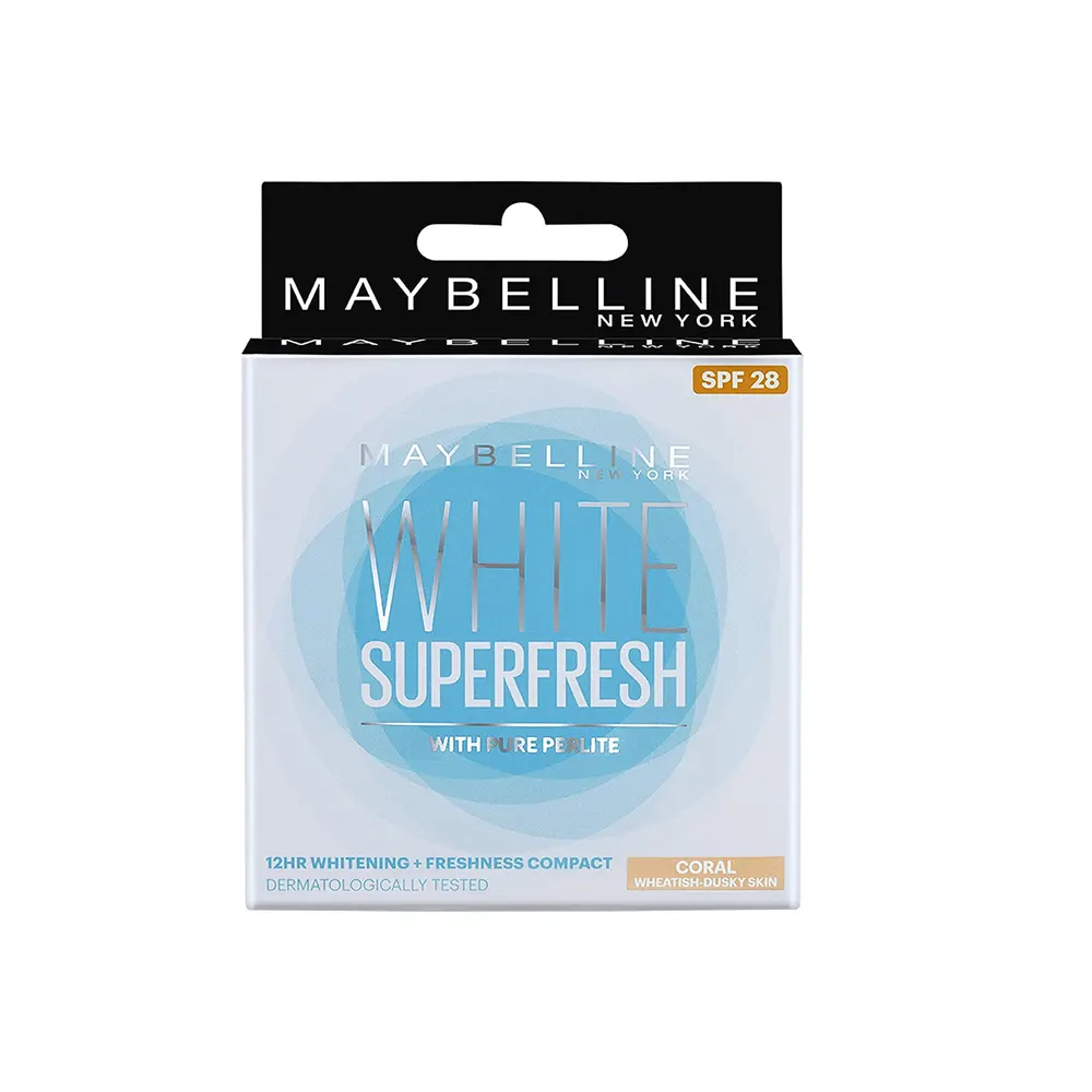 Maybelline White Superfresh12Hr Whitening + Freshness Compact Coral Wheatish-Dusky Skin 8G