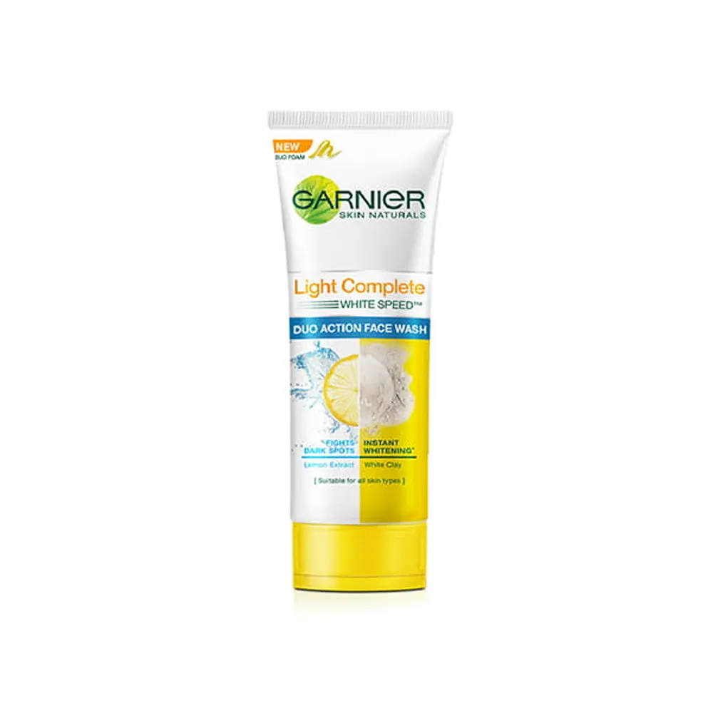 Garnier Light Complete White Speed Duo Action Face Wash 100G