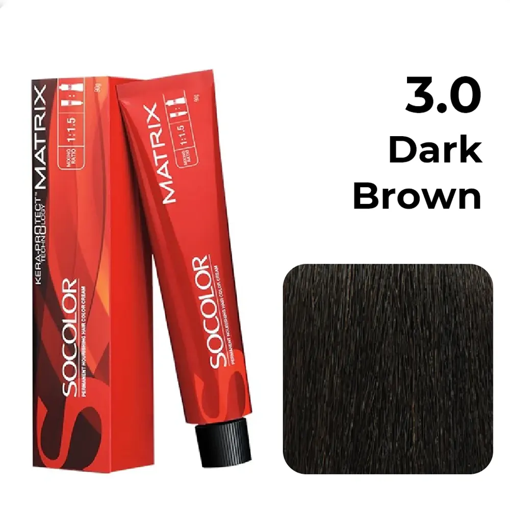 Matrix Socolor Kera-Protect Technology 3.0 3Nn Dark Brown 90G