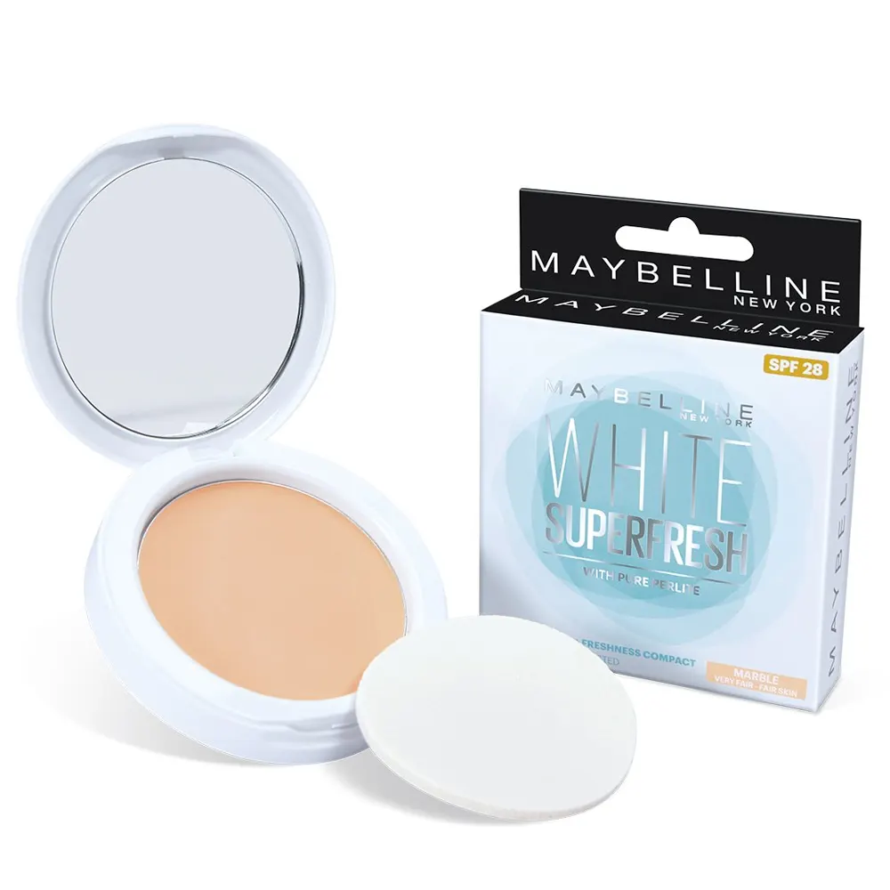 Maybelline White Superfresh12Hr Whitening + Freshness Compact Marble Very Fair-Fair Skin 8G