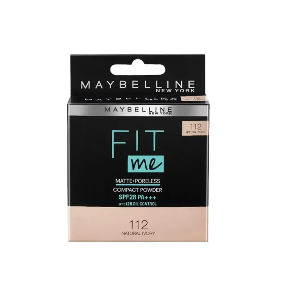 Maybelline White Superfresh Fit Me Matte+Poreless Compact Powder 112 Natural Ivory 8G