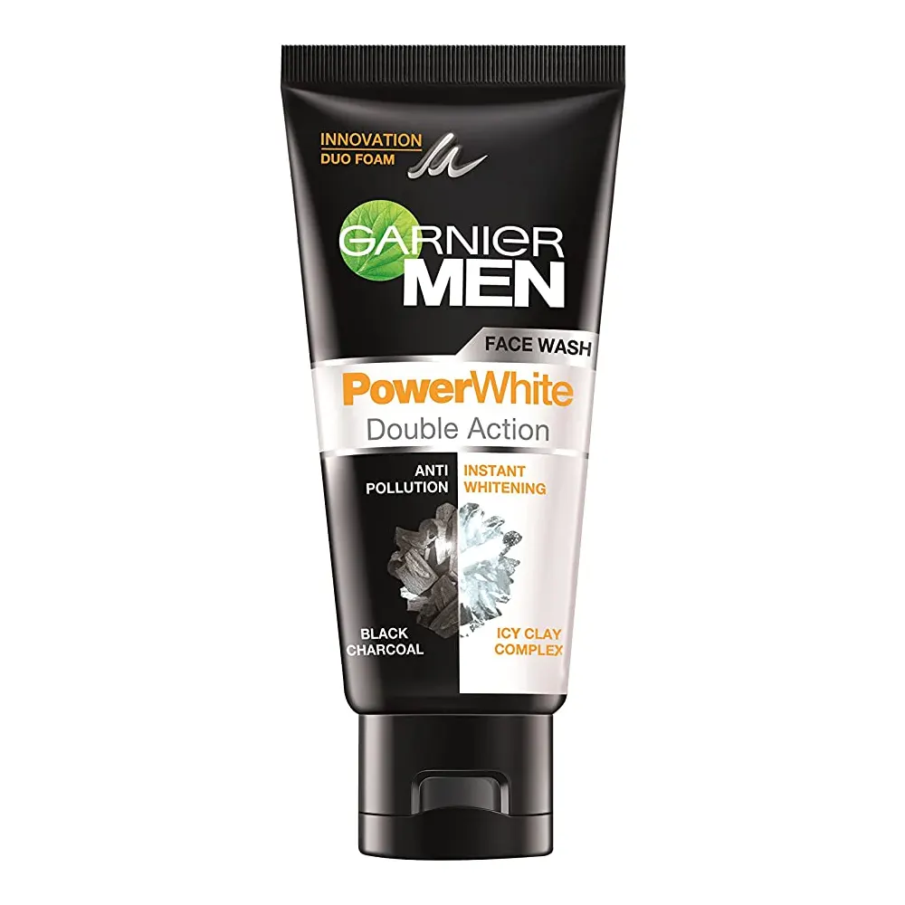 Garnier Men Power White Anti Pollution Double Action Face Wash 50G