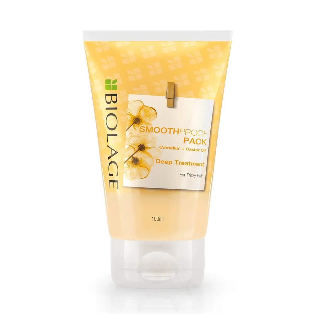 Biolage Smooth Proof Pack Camellia + Castor Oil Deep Treatment For Fizzy Hair 100Ml
