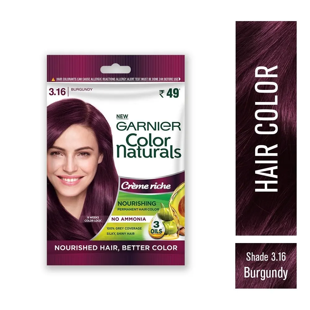 Garnier Color Naturals Creme Rich 3.16 Burgundy 30Ml + 30G
