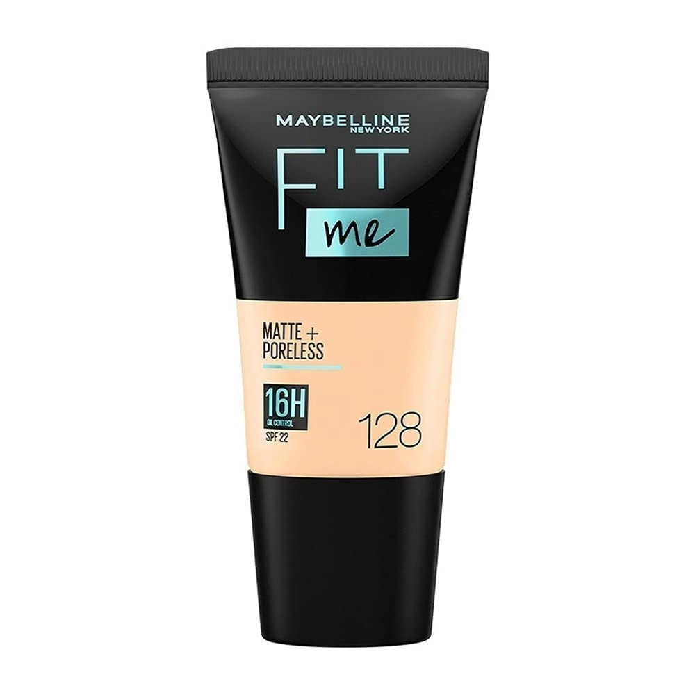 Maybelline New York Fit Me Matte + Poreless 128 Liquid Foundation Spf22 16H Oil Control 18Ml