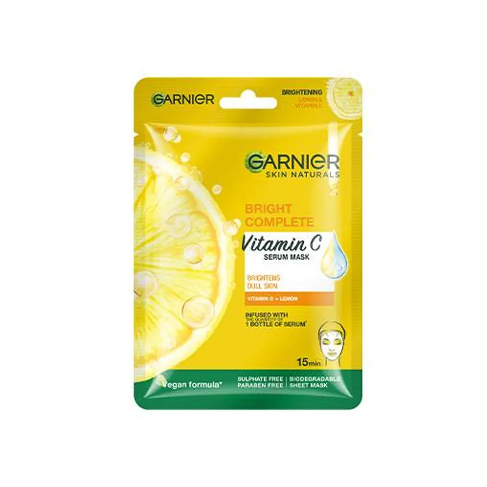 Garnier Skin Naturals Bright Complete Vitamin C Serum Mask 28G