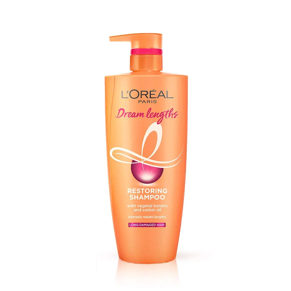 L'Oreal Paris Dream Lengths Restoring Shampoo With Vegetal Keratin And Castor Oil 1Ltr
