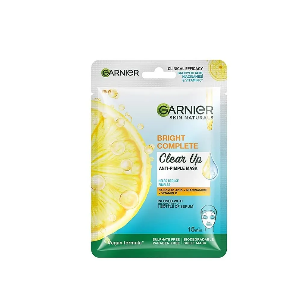 Garnier Skin Naturals Bright Complete Clear Up Anti Pimple Mask 23G