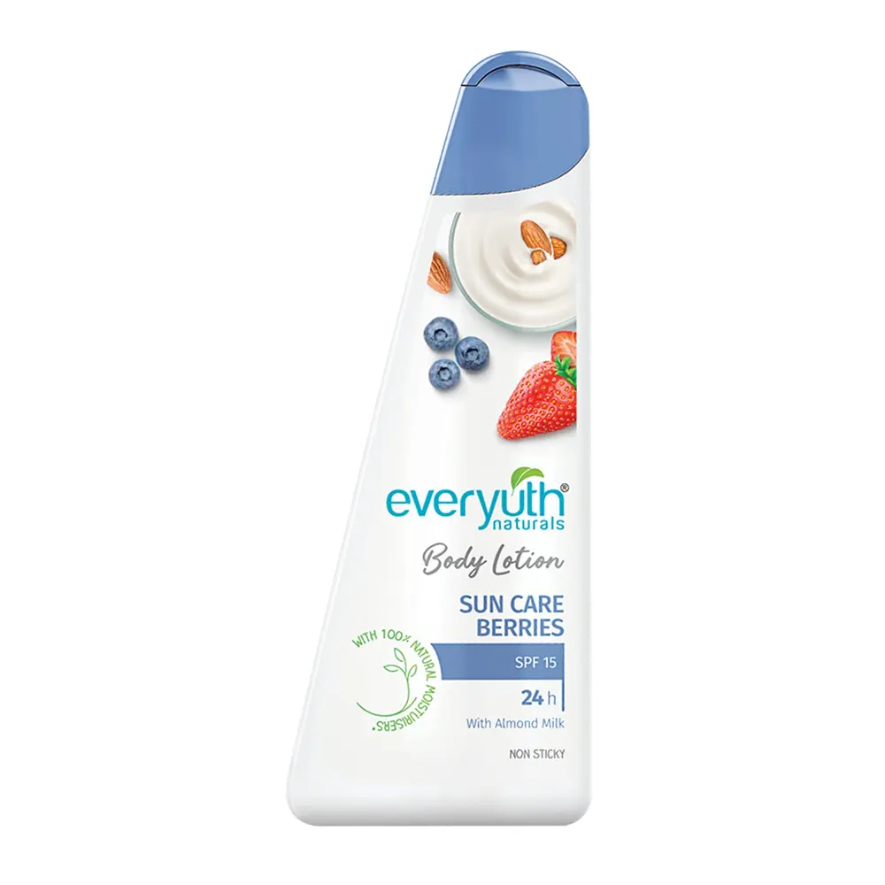 Zydus Wellness Everyuth Naturals Body Lotion Sun Care Berries Spf15 100Ml