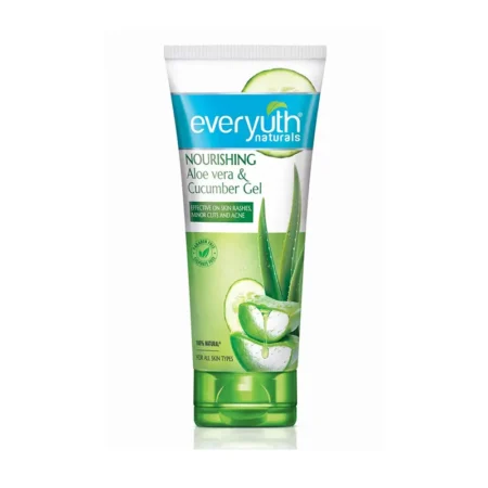 Zydus Wellness Everyuth Naturals Nourishing Aloevera And Cucumber Gel For All Type Skin 150G