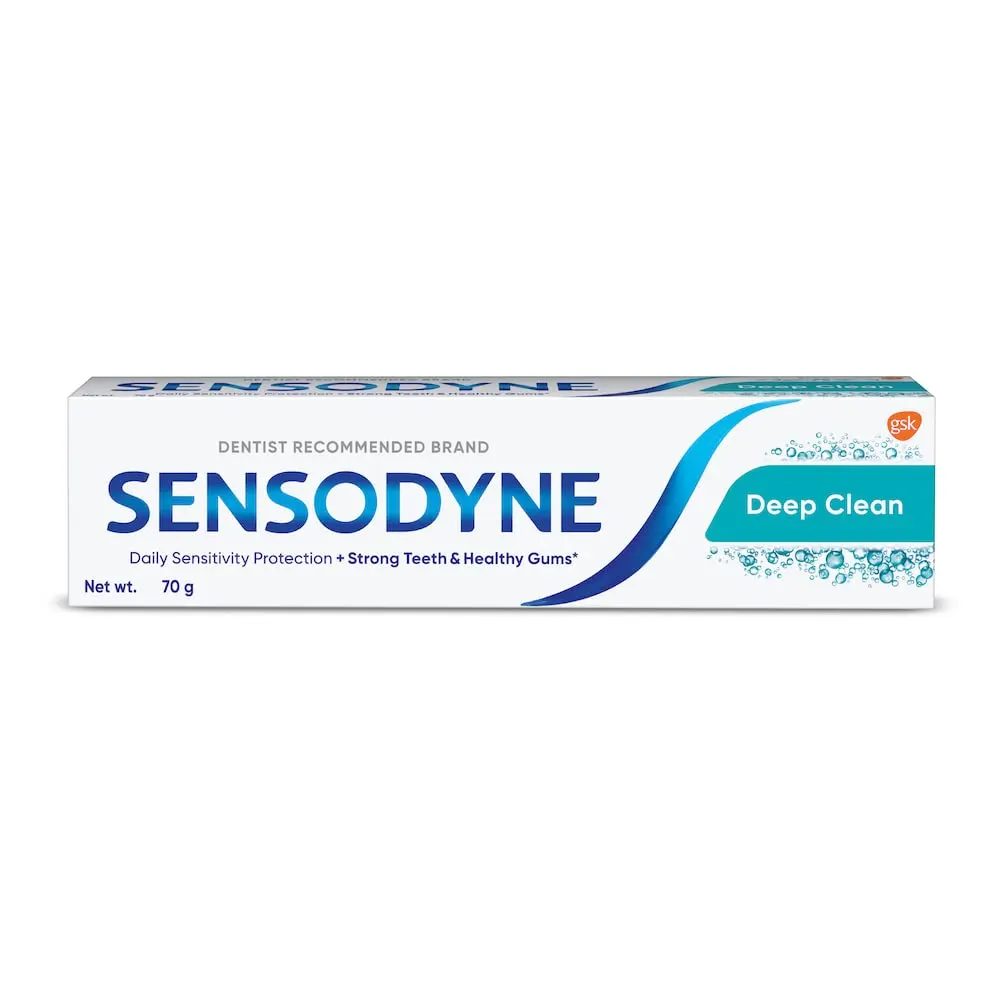 Sensodyne Deep Clean Fluoride Toothpaste 70G
