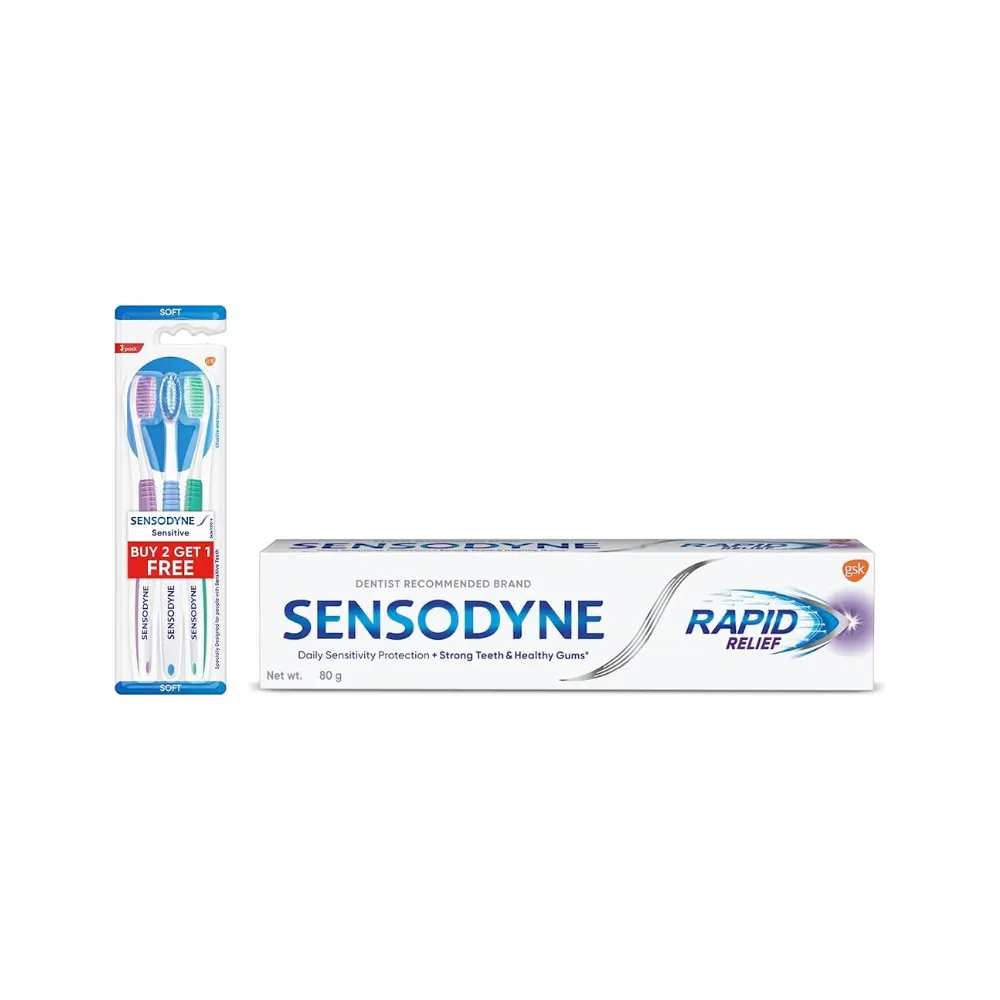 Sensodyne Rapid Relief Help Beat Tooth Sensetive Fast Tooth Paste 80Gfree Sensodyne Tooth Prush
