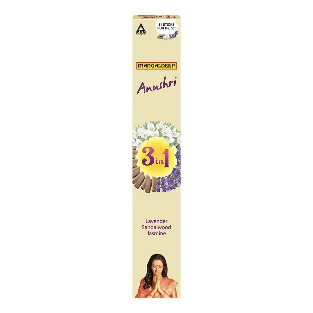 Mangaldeep Anushri 3 In 1 Lavender Sandalwood Jasmine