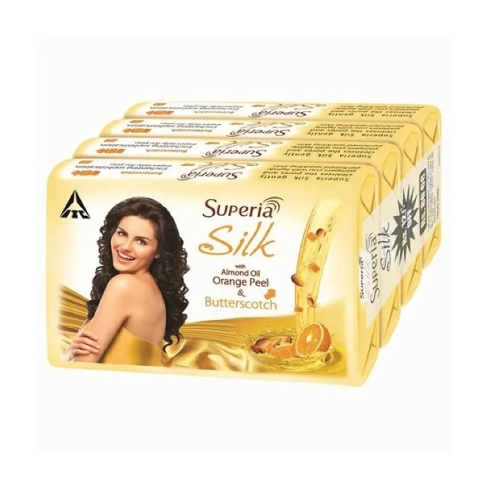 Itc Superia Silk Orange Peel And Butterscotch Bathing Bar 400G