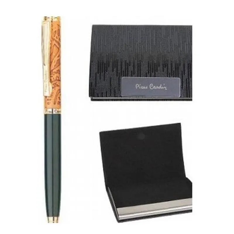 Pierre Cardin Paris Gold Star Exclusive Set Of Ball Pen And Card Holder 1N