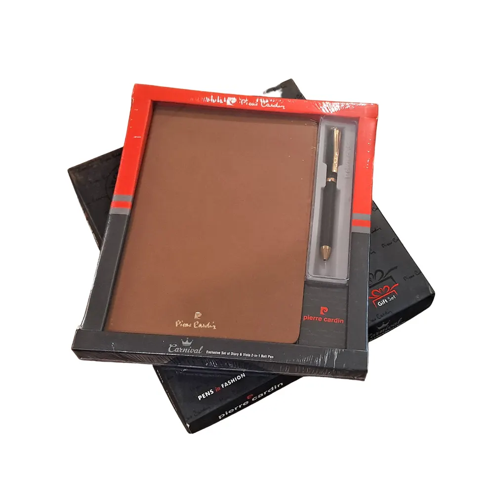 PIERRE CARDIN CARNIVAL EXCLUSIVE SET OF DIARY & 2 IN 1 BALL PEN