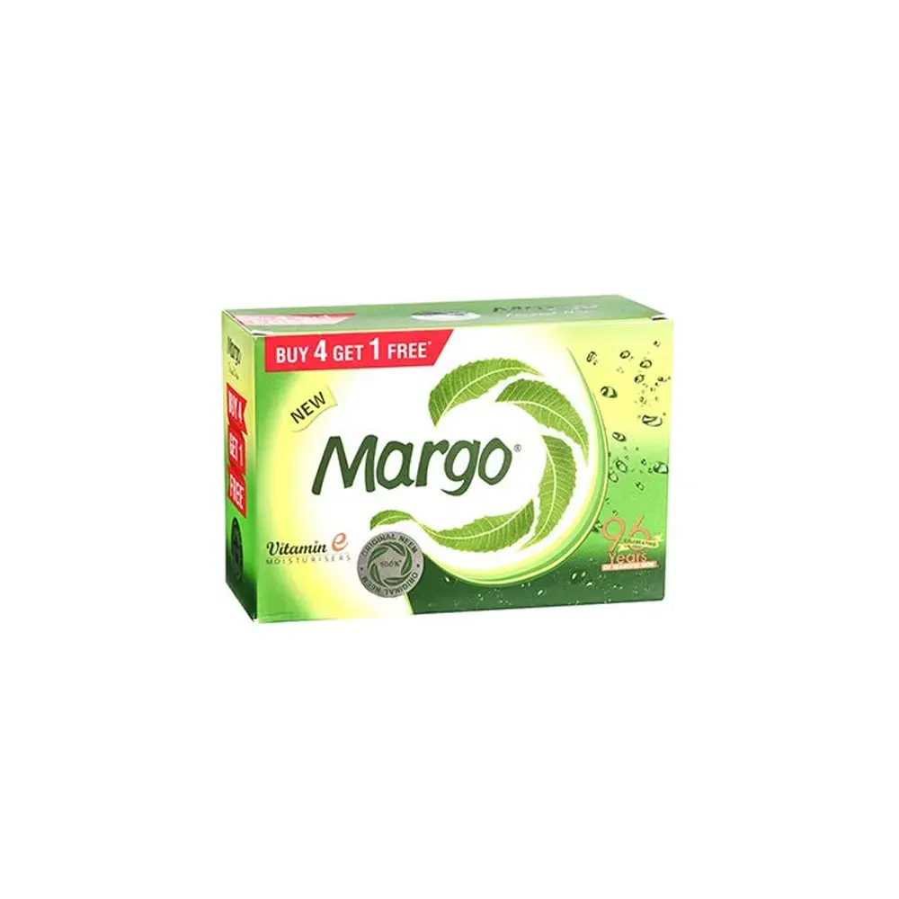 Jyothy Labs Margo Vitamin C Neem Leaves Bathing Bar 100G X 5N