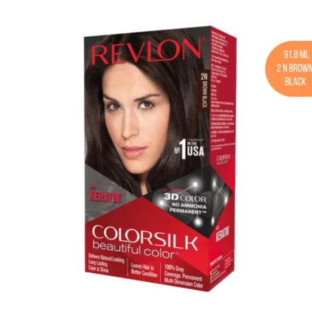REVLON COLORSILK BEAUTIFUL COLOR 2N BROWN BLACK 91.8ML.