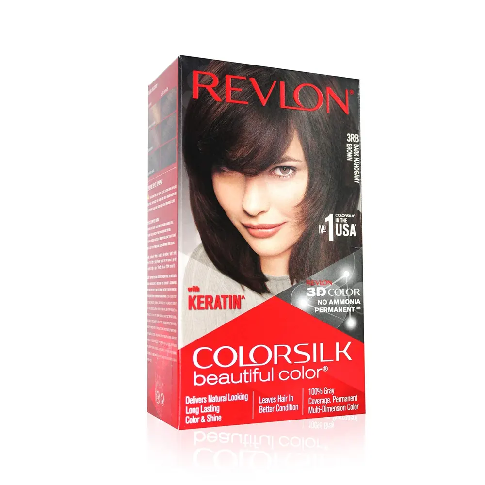 Revlon Colorsilk Beautiful Color 3Rb Dark Mahogany Brown With Keratin