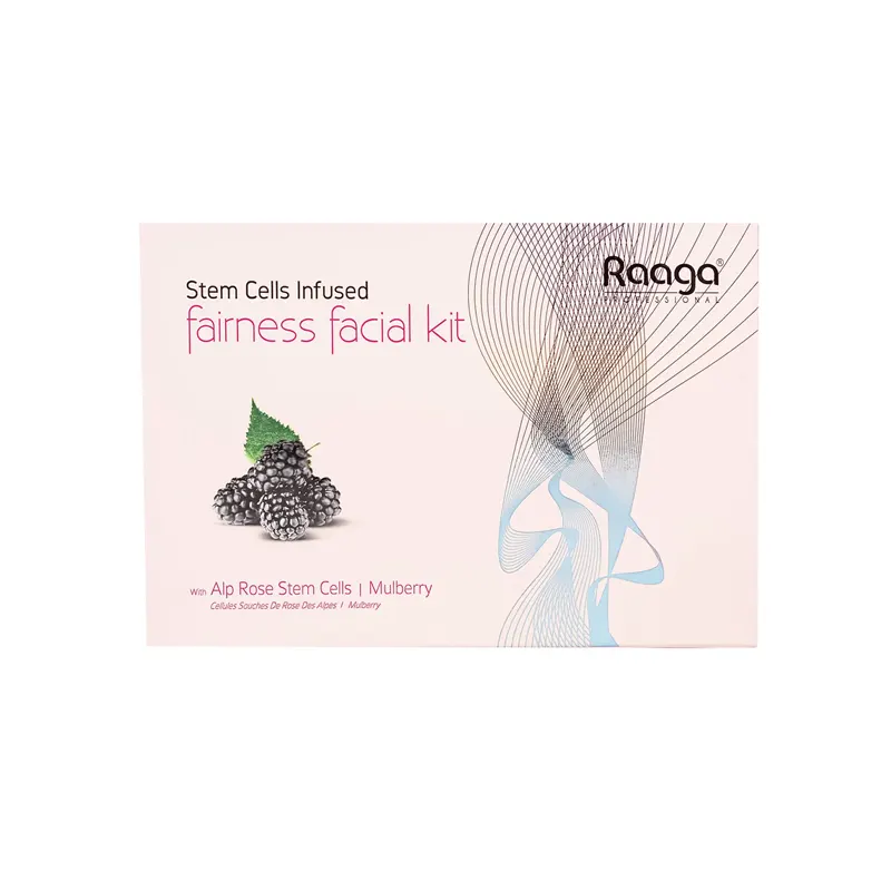 Raaga Professional Stem Cells Infused Fairness Facial Kit With Alp Rose Stem Cells Mulberry 1Kit 51G+10Ml