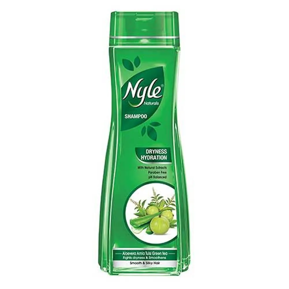 Nyle Naturals Advanced Shampoo Dryness Hydration Aloevera Amla Tulsi Green Tea 800Ml