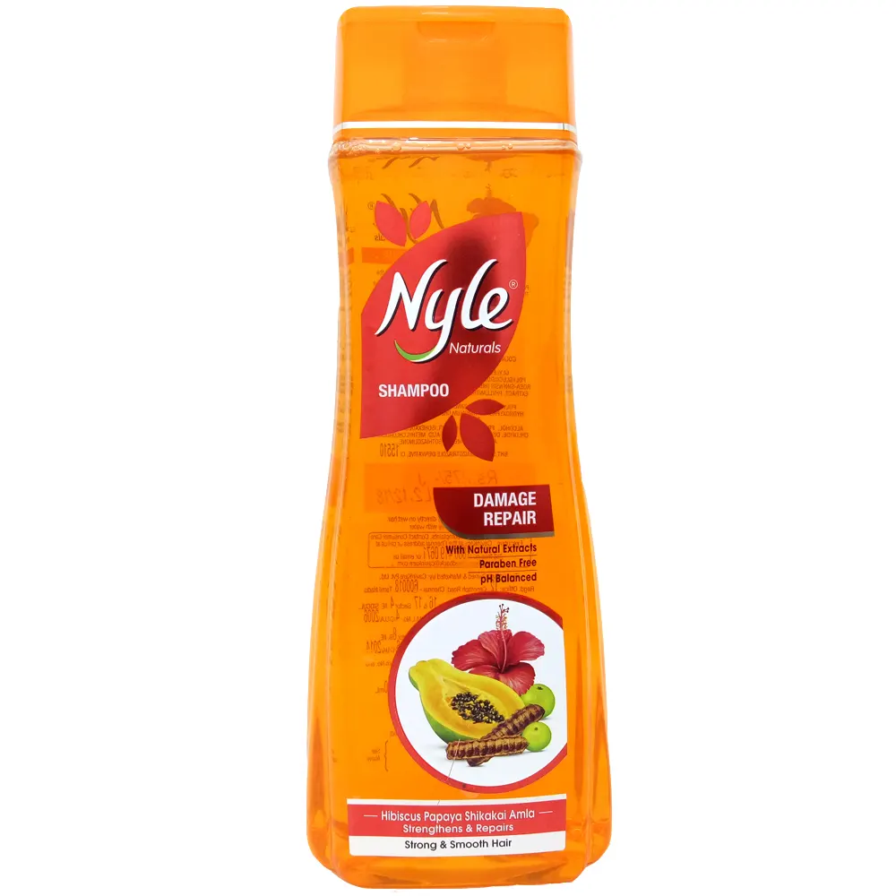 Nyle Naturals Advanced Shampoo Damage Repair Hibiscus Papaya Shikakai Amla 800Ml