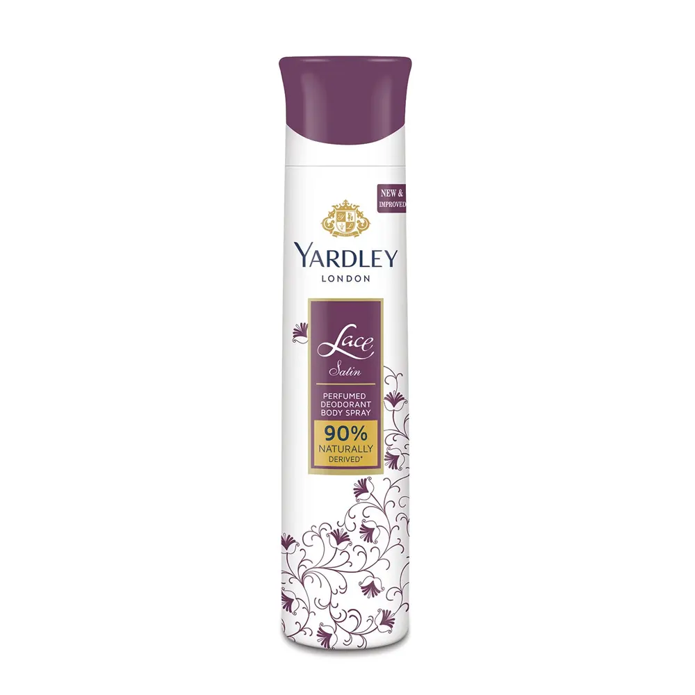 Yardley London Lace Satin Perfumed Deodorant Body Spray 150Ml