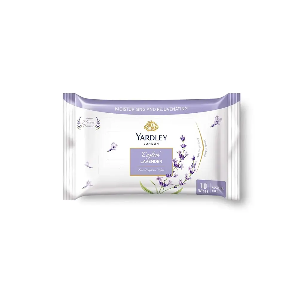 Yardley London English Lavender 10 Wipes Alcohol Free