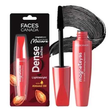 Faces Canada Magnet Eyes Mascara Dense Lashes Lightweight With Almond Oil 9.5Ml