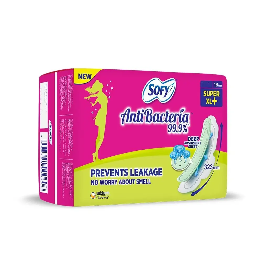 Sofy Anti Bacteria 99.9% Extra Long 15Pads