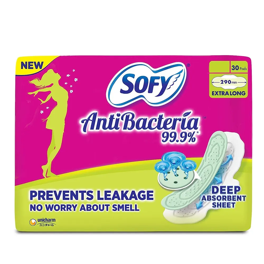 Sofy Anti Bacteria 99.9% Extra Long Xl+ 30N