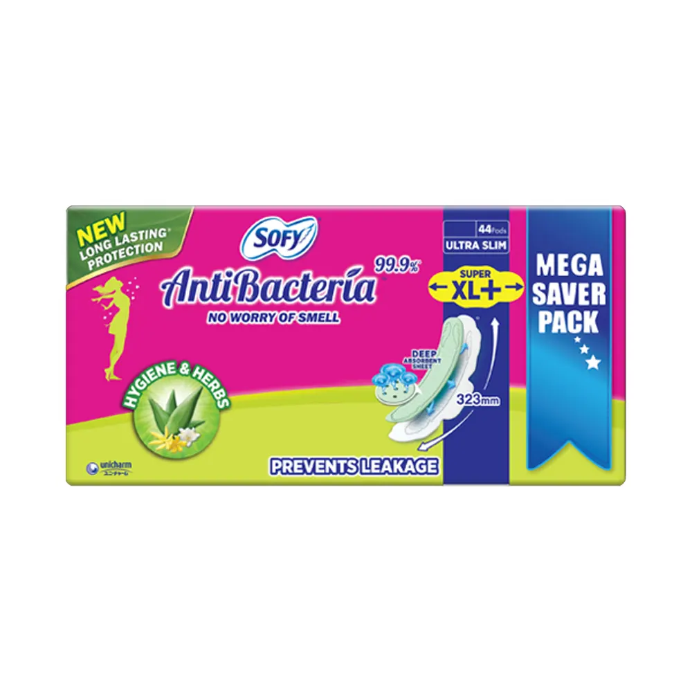 Sofy Anti Bacteria 99.9% Extra Long Xl+ 44N