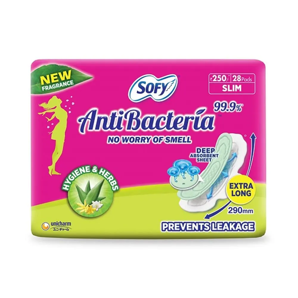 Sofy Anti Bacteria 99.9% Extra Long 28N
