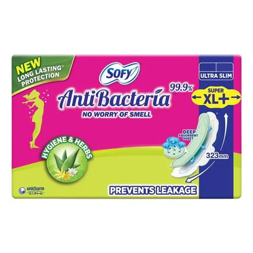 Sofy Anti Bacteria 99.9% Hygiene And Herbs Slim Xl 7N