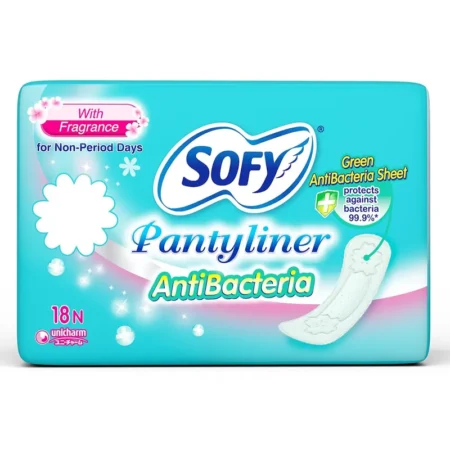 Sofy Anti Bacteria 99.9% Pantyliner Prevents Spotting 18N