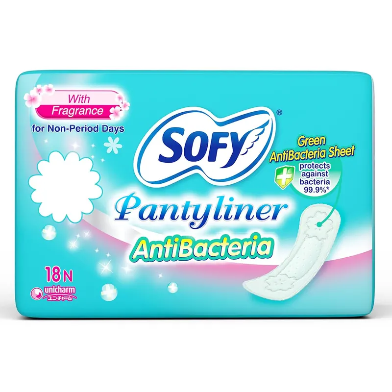 Sofy Anti Bacteria 99.9% Pantyliner Prevents Spotting 18N