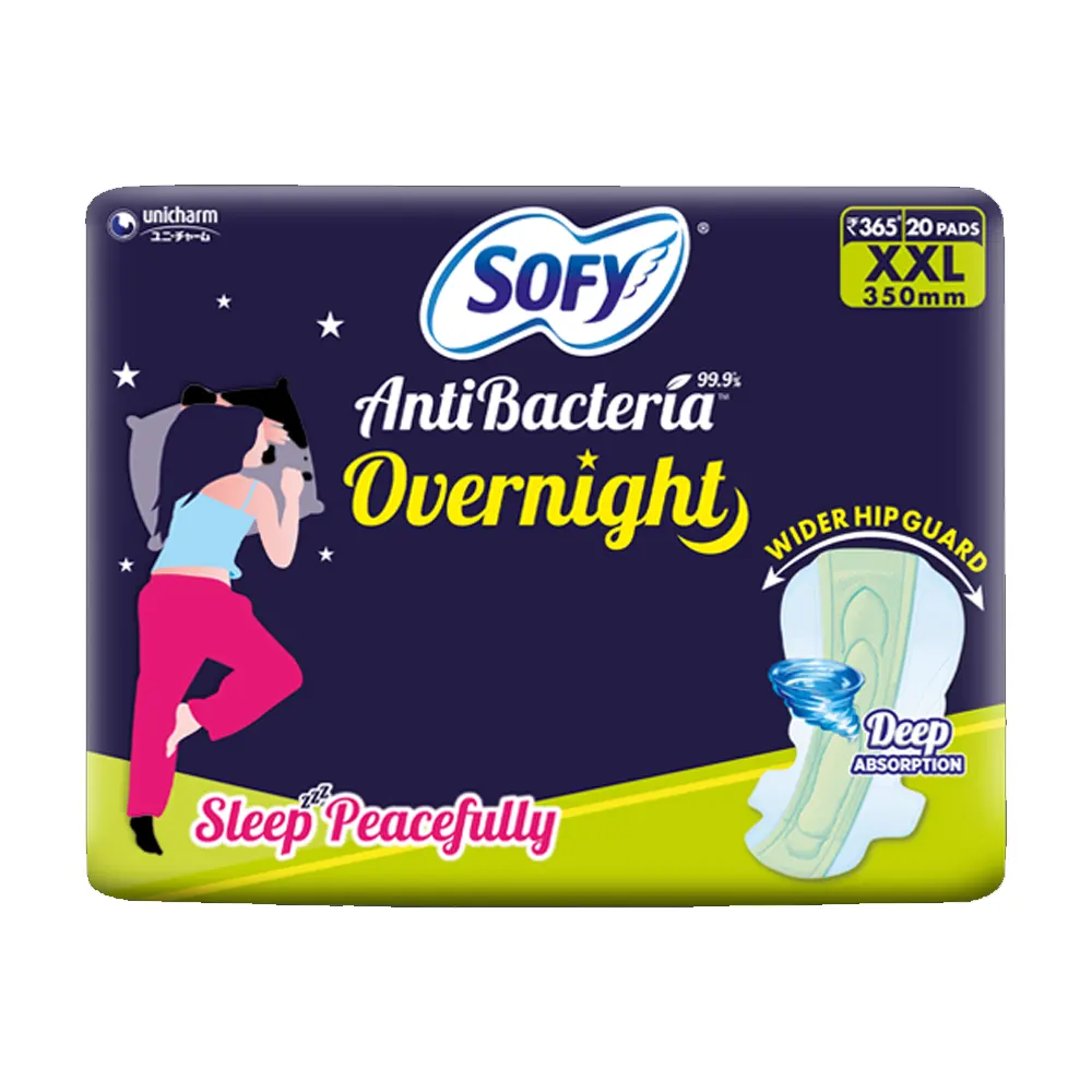Sofy Anti Bacteria 99.9% Overnight Xxl - 350 Mm Long 20 Pads