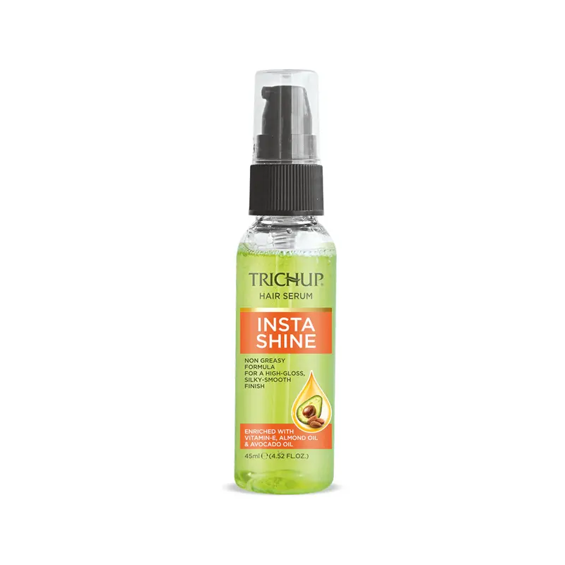 Trichup Hair Serum Insta Shine Non Greasy Enriched With Vitamin-E, Almonds Oil &Amp; Avocado Oil 45Ml